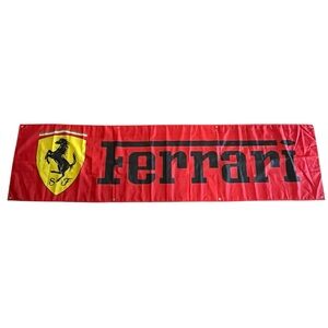 Ferrari 2x8ft Racing Flag Banner